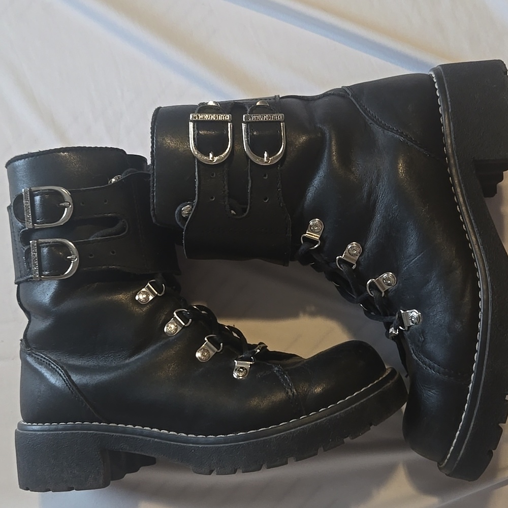 Harley-Davidson Women's Black Leather Boots